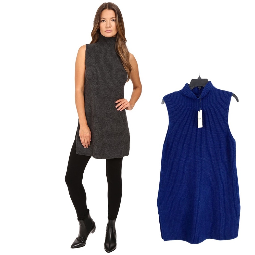 Theory Embree Charmant Sleeveless Wool Cashmere M